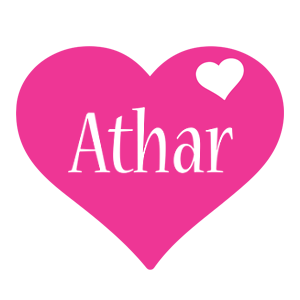Athar love-heart logo