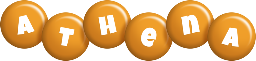 Athena candy-orange logo