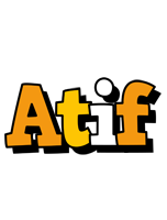 Atif cartoon logo