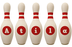 Atila bowling-pin logo