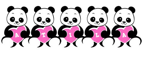 Atila love-panda logo