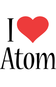 Atom i-love logo