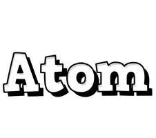 Atom snowing logo