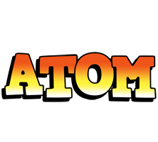 Atom sunset logo