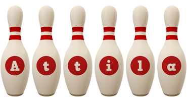 Attila bowling-pin logo