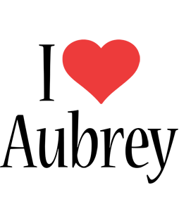Aubrey i-love logo