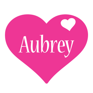 Aubrey love-heart logo