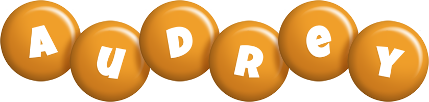 Audrey candy-orange logo