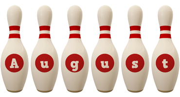 August bowling-pin logo