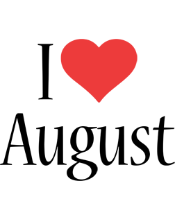 August i-love logo