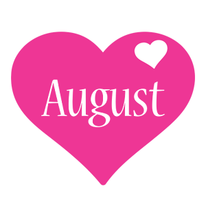 August love-heart logo
