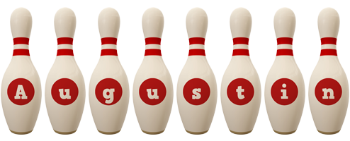 Augustin bowling-pin logo