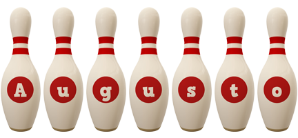 Augusto bowling-pin logo