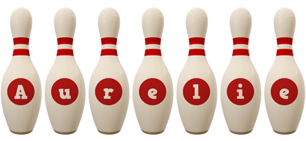 Aurelie bowling-pin logo