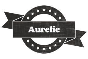 Aurelie grunge logo