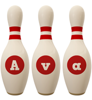 Ava bowling-pin logo