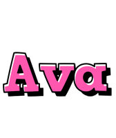 Ava girlish logo