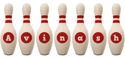 Avinash bowling-pin logo