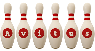 Avitus bowling-pin logo