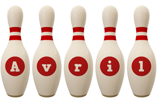 Avril bowling-pin logo
