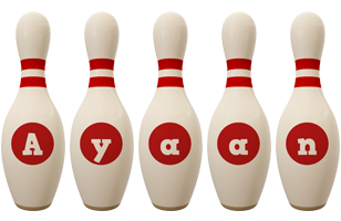 Ayaan bowling-pin logo