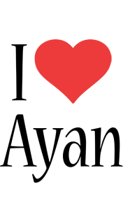 Ayan i-love logo