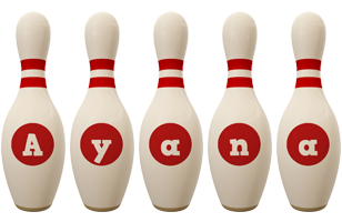 Ayana bowling-pin logo