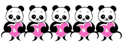 Ayana love-panda logo