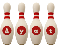 Ayat bowling-pin logo