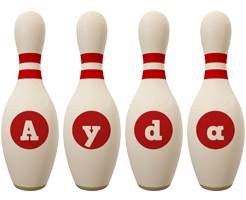Ayda bowling-pin logo