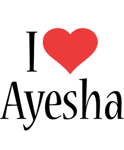 Ayesha i-love logo