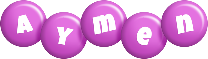 Aymen candy-purple logo