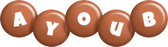 Ayoub candy-brown logo