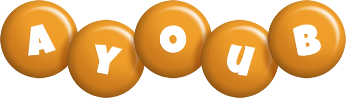 Ayoub candy-orange logo