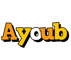 Ayoub cartoon logo