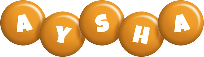 Aysha candy-orange logo