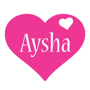 Aysha love-heart logo