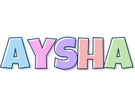 Aysha pastel logo