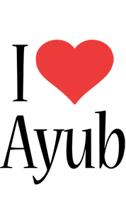 Ayub i-love logo