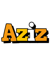 Aziz cartoon logo