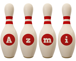 Azmi bowling-pin logo