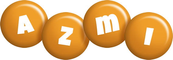 Azmi candy-orange logo