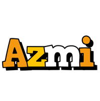 Azmi cartoon logo