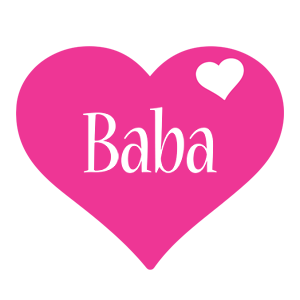 Baba love-heart logo