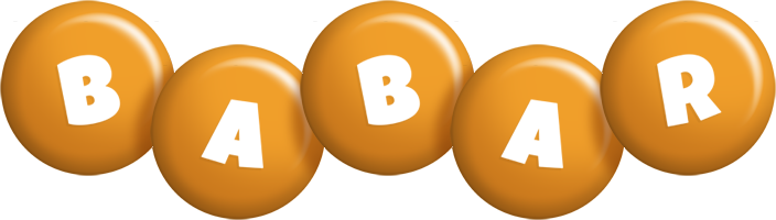 Babar candy-orange logo