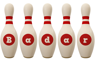 Badar bowling-pin logo