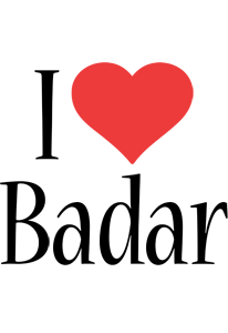 Badar i-love logo