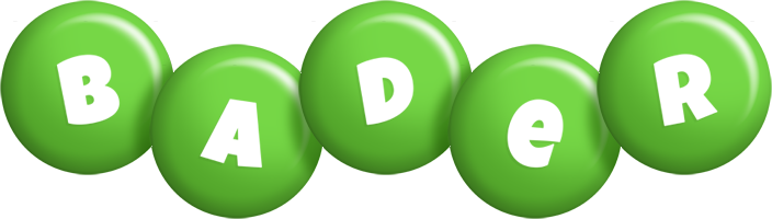 Bader candy-green logo