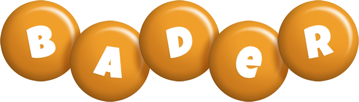 Bader candy-orange logo