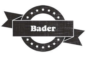 Bader grunge logo